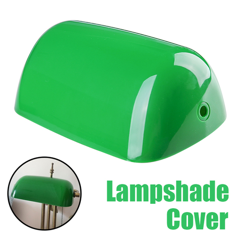 1pc Vintage Plastic Banker Lamp Cover Retro Green Bankers Lamp Shades Table Lamp Replacement 235mm Length ► Photo 1/5