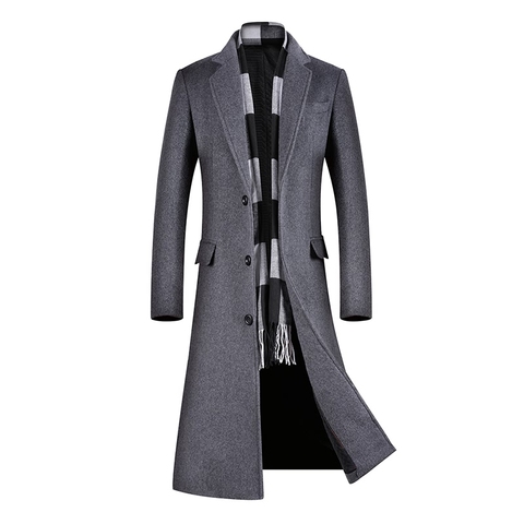 Coats for Men,A Long Jacket Below The Knee,Men's Overcoat,Men's Coat Windbreaker,Men Coats,Wool Coat Men, Winter Coat Men ► Photo 1/6