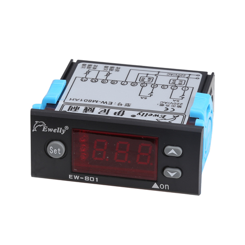 EW-801AH Digital Solar Energy Temperature Difference Start-up Temperature Controller, Two-way Output Control Solar Thermostat ► Photo 1/6