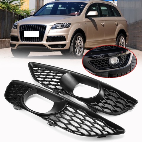 High Quality Car Left/Right Front Bumper Fog Light Lamp Racing Grille Grill  Cover Hood Trim For AUDI Q7 4L S LINE N/S 2009-2014 - Price history &  Review
