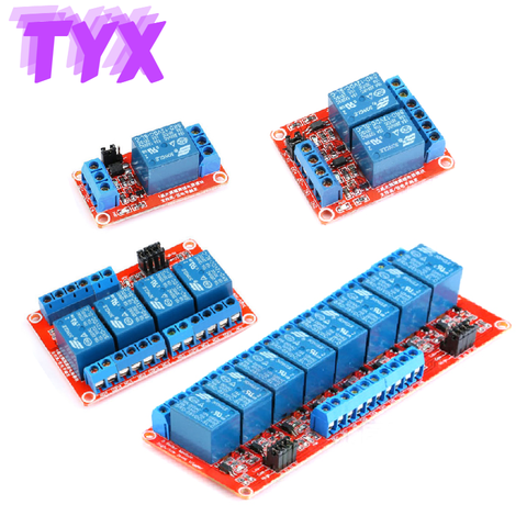 1PCS 1/2/4/8 Channel 5V12V24V Relay Module Shield with Optocoupler Support High/low Level Trigger Arduino Development Board ► Photo 1/6