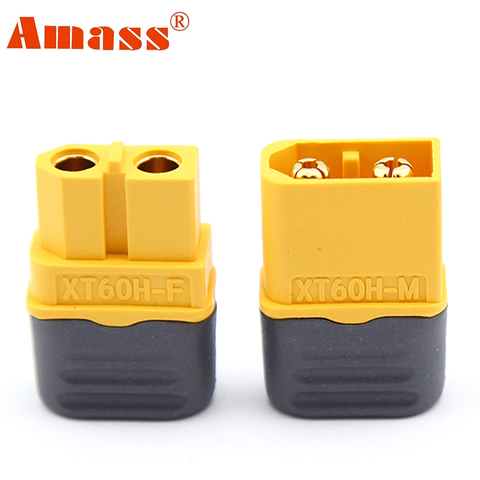 2pcs Amass XT60H XT60 connector With covers protection XT-60 Plug Male Female Sheath Housing For Rc lipo battery Drone Car Boat ► Photo 1/6