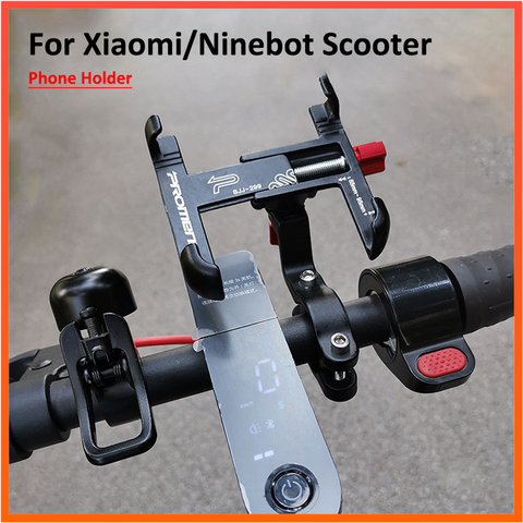 Promend SJJ 299 Aluminum Alloy Bike Mobile Phone Holder for Xiaomi M365 Max G30 sccoter Hold Cycling Accessories ► Photo 1/6