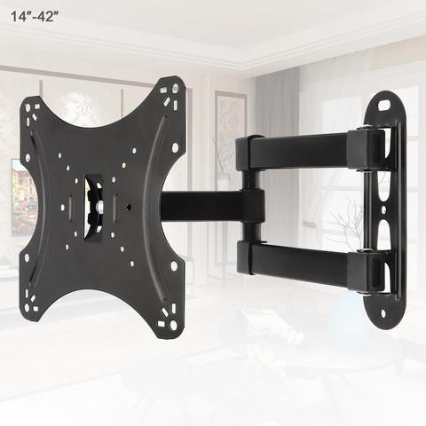 Universal TV Wall Mounts Bracket Flat Panel TV Frame Mount Support 15 Degree Tilt for 14 to 42 Inch LCD LED Monitor Flat Pan ► Photo 1/6