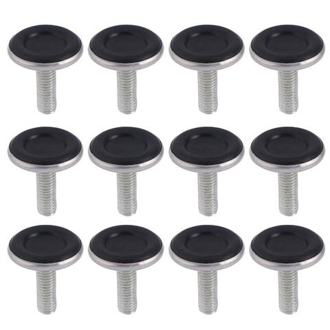 12 Pcs Chair Table Foot Protective Pad Adjustable M8 Screws Leveler Furniture Legs Pad Furniture Wrap Angle ► Photo 1/6