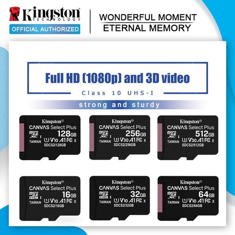 Kingston Canvas Select Plus Carte MIcro SD SDCS2/64GB Class 10