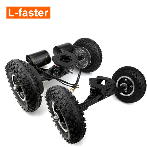 Electric Skateboard Truck Off Road Skateboard Belt Drive Truck 4 Wheel Longboard Mountains Skateboard 11 Inch Truck 8 Inch Wheel ► Photo 1/1