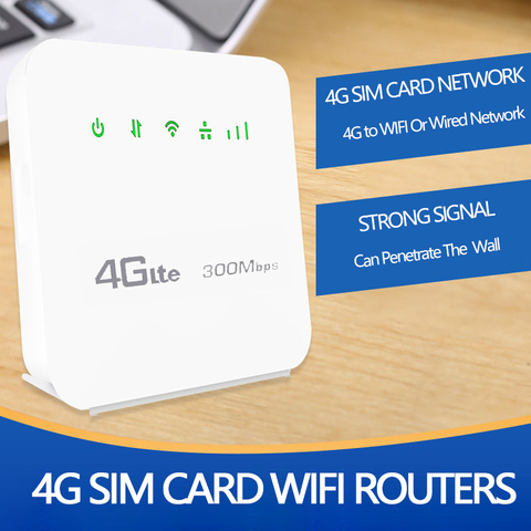 Unlocked Wifi Routers 4G lte cpe Mobile Router with LAN Port Support SIM card Portable Wireless Router wifi 4G Router ► Photo 1/5