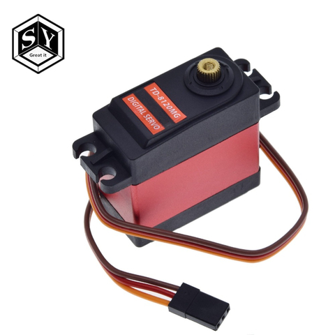 GREAT IT TD-8120MG Waterproof Metal Gear Digital Servo with 20kg High Torque 180Angle for RC Remote Control Car Model Vehicle ► Photo 1/6
