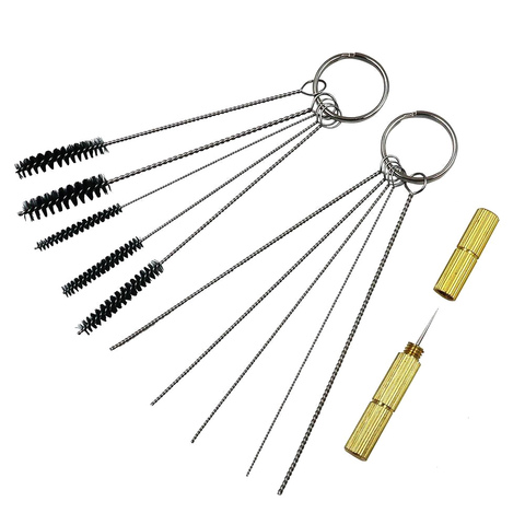 1 Set Airbrush Spray Nozzle Cleaning Repairing Tool Kit Needle & Brush Set Cleaner SP99 ► Photo 1/5