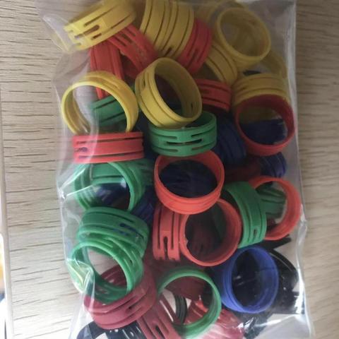 300pcs/lot 50pcs each color of the ring for neutrik nc3fxx and nc3mxx brand new microphone plug left and right channel color ► Photo 1/2