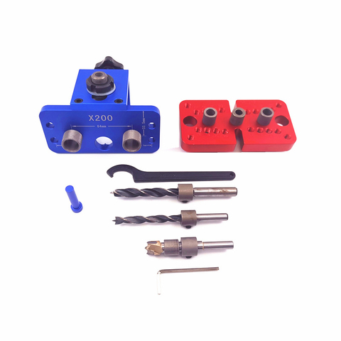 3 in 1 Woodworking Doweling Jig Pocket Hole Drilling Locator Jig Kit 6/8/10mm Drill bit Vertical Drill Guide Hole Puncher Tools ► Photo 1/1