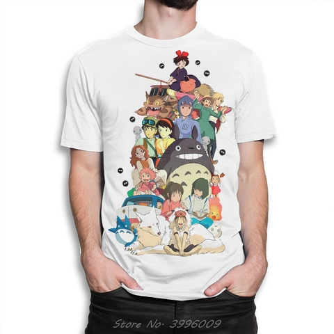 Studio Ghibli Combo T-shirt, Hayao Miyazaki Anime Tshirt Men's Women's All Sizes Sleeves Boy Cotton Men T-Shirt top tee ► Photo 1/3
