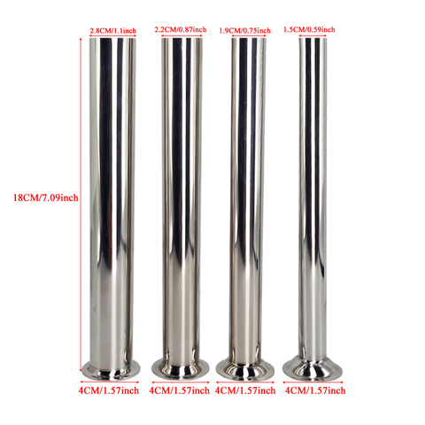 Stainless Steel Food Safe Grade Sausage Stuffer Filling Tubes Funnels Nozzles Spare parts For Our Sausage Maker 4Pcs ► Photo 1/6