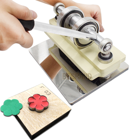 Small Leather Die-Cut Machine Manual Pattern Mold Cutter Feeding width 15cm for Leathercraft DIY Photo Paper Art PVC Cutting ► Photo 1/6