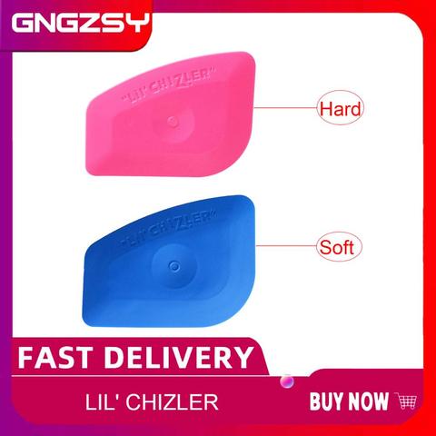 Multilateral Blue Soft Squeegee Pink Hard Corner Trimming Scraper For Glass Decal Styling Applicator Car Headlight Tools A25B ► Photo 1/6