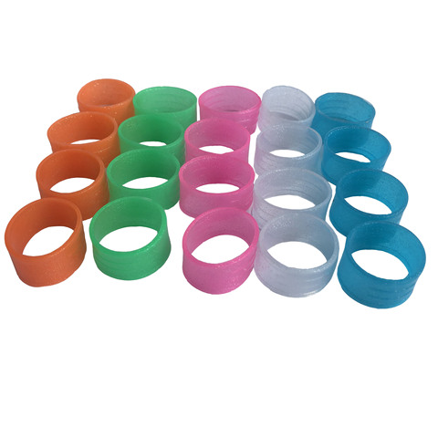 3pcs Retail tennis racket handles's silicone ring candy color fixed tennis overgrips sealing rings ► Photo 1/6