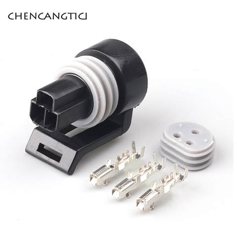 5 sets pcs 3 pin way Delphi car waterproof automotive oil Fuel Pressure Sensor Connector plug 12110192 12065287 12078090 0441004 ► Photo 1/4