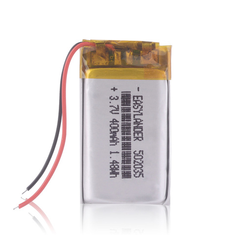 502035 3.7V 400mAh Rechargeable li-Polymer Battery For Mini 0801 Ambarella A2S60 bluetooth headset  GPS MP3 Wrist Watch 052035P ► Photo 1/4