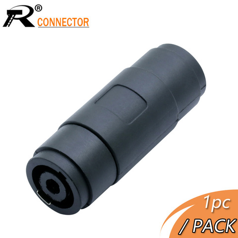 R Connector 1pc 4-Pin Pole Female To Female Speakon Coupler Adapter Audio Cable Connector New ► Photo 1/6