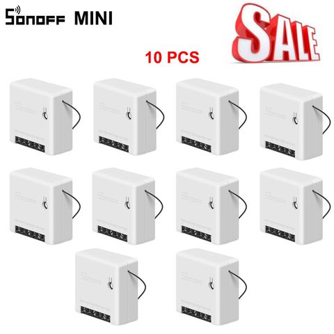 Cheap SONOFF MINI DIY WiFi Switch Two Way Smart Switch Small Body Timer Light Switch Remote Control Module Work With Alexa Itead ► Photo 1/6