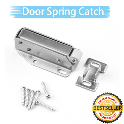 Steel Touch Latch Loft Door Catch Hatch Push Latch Auto Spring Attic Cupboard Push to Open Cabinets Furniture Hardware ► Photo 1/4