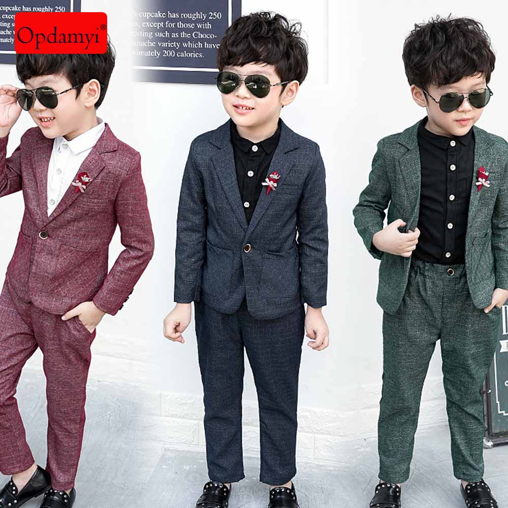 New Navy Blue Boys Vest Suit Outfit 4 Pc Wedding Holidays Baby Toddler Kids 