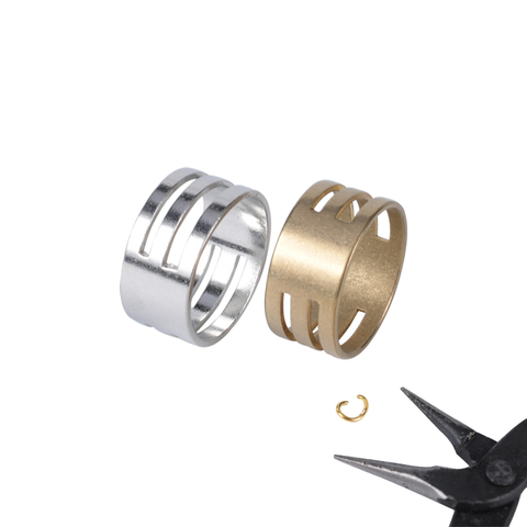 Stainless Steel Jump Ring Open Closing Finger Rings Jewelry Making Tools ► Photo 1/6