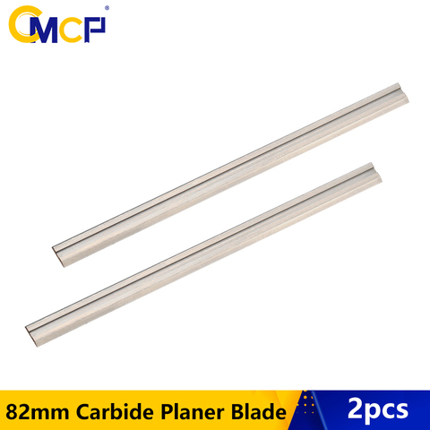 CMCP 2pcs/set 82mm Carbide Planer Blade 82x5.5x1.2mm Reversible Wood Planer Knife for Woodworking Machinery Parts ► Photo 1/6