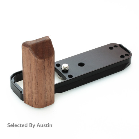 Hand Made Wood Hand Grip W Quick Release Plate Vertical Bracket Walnut For Fuji XT3 X100F XT30 XT20 Fujifilm X E3 ► Photo 1/6