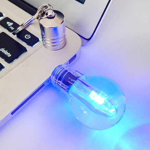 Bulb with LED Light Pendrive Usb Flash Drive 2.0 Memory Stick 4gb 8gb 16gb 32gb 64gb Wedding/photography Bulk Gifts Storage Disk ► Photo 1/1