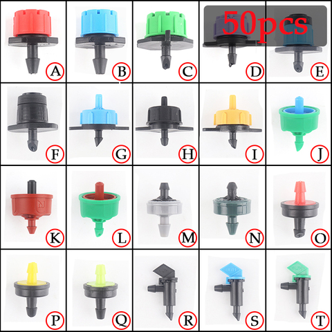 50Pcs Drip Emitters Garden Drip Irrigation Sprinkler Nozzle Watering PC Drippers Gardening Micro Watering Mini Sprinklers ► Photo 1/6