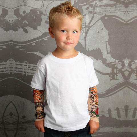 Boys Long Sleeve Tops Novelty Tattoo T-Shirt For Boys Spring Autumn Children Tee Shirts Cotton Kids Boy T Shirt Child Clothes ► Photo 1/6