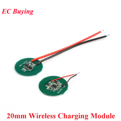 Small 20mm Wireless Charging Power Supply Module Transmitter Receiver Charger Coil Terminal Circuit PCB Board For Electronic DIY ► Photo 1/3