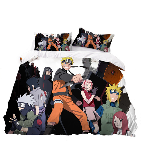 Anime Character Bedding, Naruto Queen Size Bed Set