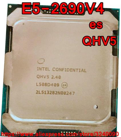 Intel Xeon CPU E5-2690V4 es version QHV5 2.40GHz 14-Cores 35M LGA2011-3 E5-2690 V4 processor E5 2690V4 free shipping E5 2690 V4 ► Photo 1/2