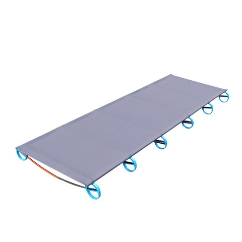 Outdoor Folding Bed Camping Mat Ultralight Single Bed Cot Sturdy Portable Sleeping Bed Aluminium Frame ► Photo 1/5