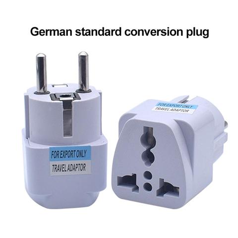 1pcs Universal EU Plug Adapter AU UK US To EU Euro AC Travel Adapter Electrical Plug Converter Power Socket ► Photo 1/6