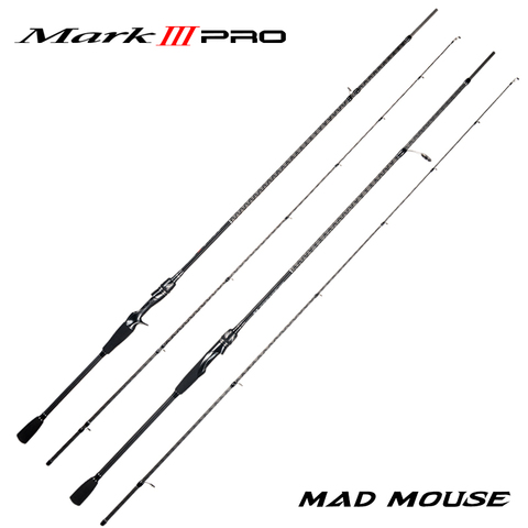 New MADMOUSE MARK III PRO Lure Fishing Rod 1.98m 2.09m 2.28m N/ML Power MF Action Lure WT  3-21g 2pcs Spinning Casting Rods ► Photo 1/6