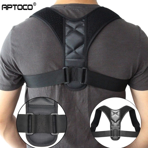 Adjustable Back Posture Corrector Clavicle Spine Back Shoulder Lumbar Brace Support Belt Posture Correction Prevents Slouching ► Photo 1/6