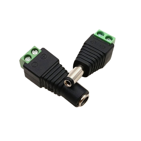 Female Male DC Connector 2.1*5.5mm 2 or 5pcs Led Power Jack Adapter Plug Cable Connector For 5050/5730 LED Strip Light Lamp CCTV ► Photo 1/6