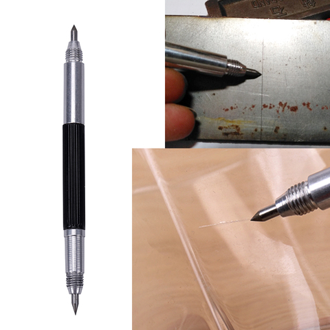 1PC Portable Alloy Tungsten Steel Tip Double-Headed Scriber Pen Marking Engraving Tools Glass Ceramic Marker ► Photo 1/6