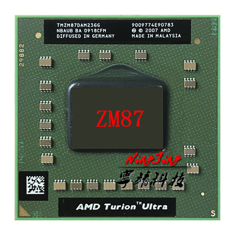 AMD Turion X2 Ultra ZM-87 ZM 87 ZM87 2.4 GHz Dual-Core Dual-Thread CPU Processor TMZM87DAM23GG Socket S1 ► Photo 1/1