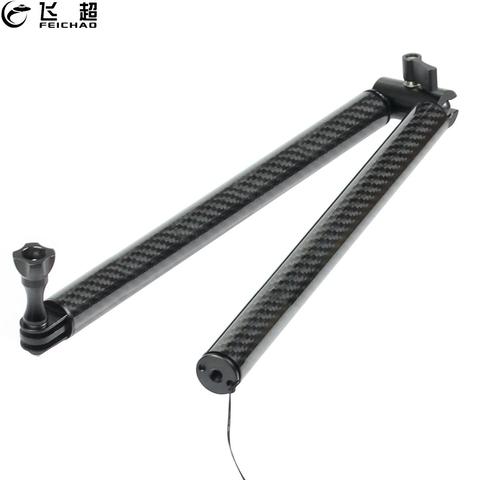 Carbon Fiber Selfie Rod Adjustable Handle Magic Arm Extension Selfie Grip 1/4 Tripod Adapter for GoPro Camera Monitor Light Vlog ► Photo 1/6