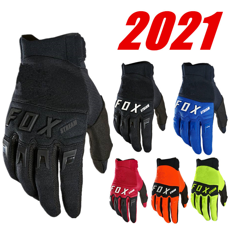 FOX Full Finger Cycling Bike Gloves Motorcycle Motorcross Offroad Sports Gloves 