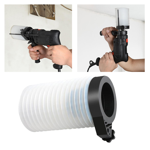 Impact Drill Dust Collector Electric Hammer Ash Bowl Collecting Device Tool White ► Photo 1/6