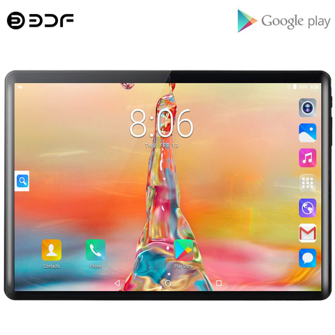 New Google Tablet Pc 10.1 Inch Android 7.0 Google Market 3G Phone Call Tablets GPS WiFi Bluetooth 2.5D Tempered Glass 10 inch ► Photo 1/6