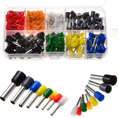 400Pcs Insulated Cord Pin End Terminal Ferrules Kit Set Wire Connectors Copper Crimp Connector AWG 22 - 10 ► Photo 1/6