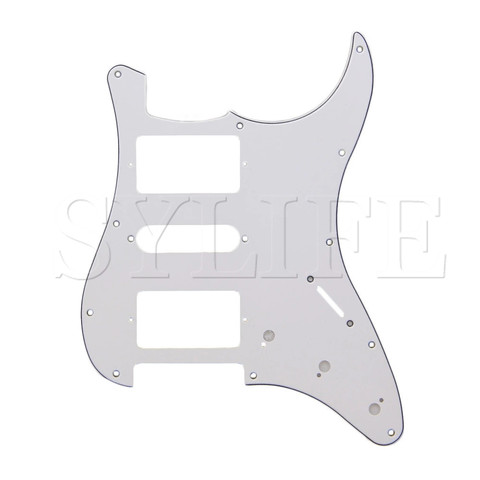 White Guitar 3PLY HSH 2 Humbucker Pickguard H-S-H ► Photo 1/3