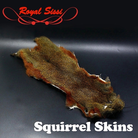 2optional colors Pine Tree squirrel whole skins fly tying hairs& furs tanned or deep grey pine squirrel fur fly tying materials ► Photo 1/6